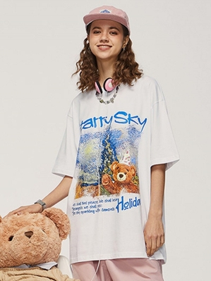 Blanche  T Shirts Aelfric Eden Bear Print Tee - YVV-2534104